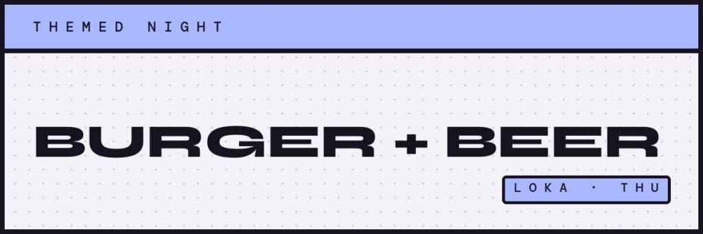Burger & Beer - placeholder tile, photo coming