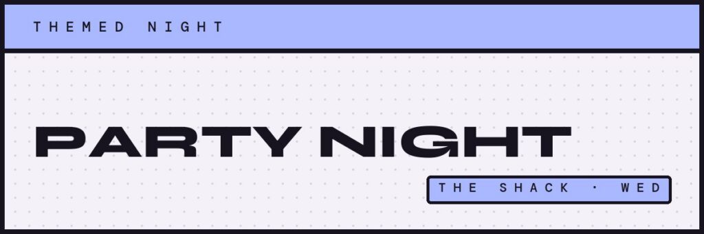 Wednesday Party Night - placeholder tile, photo coming